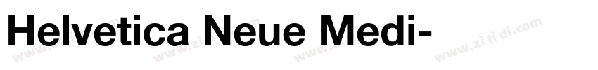 Helvetica Neue Medi字体转换